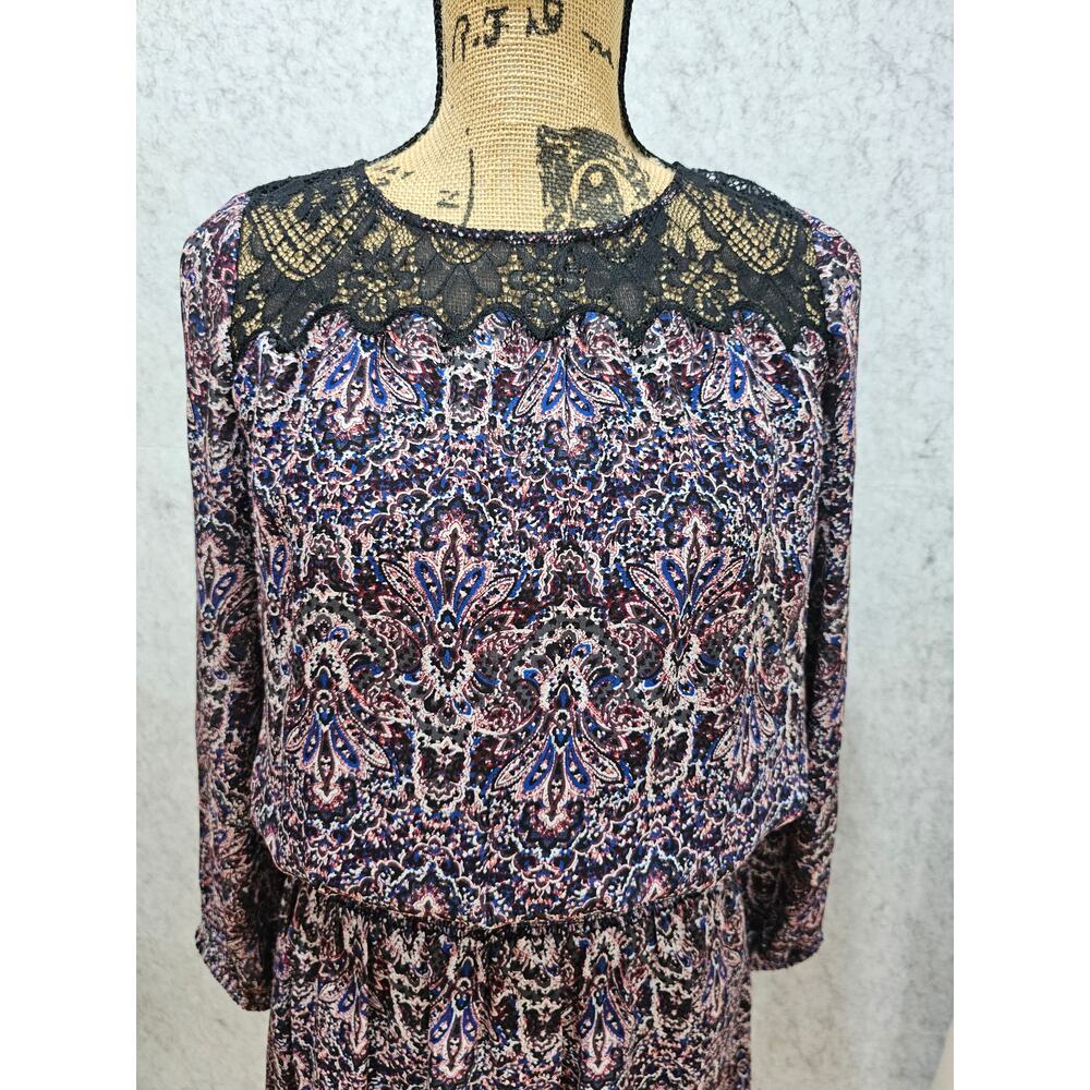 Joie Mini Dress, Black Lace, Elastic Waist, Womens Sz S - Picture 12 of 13